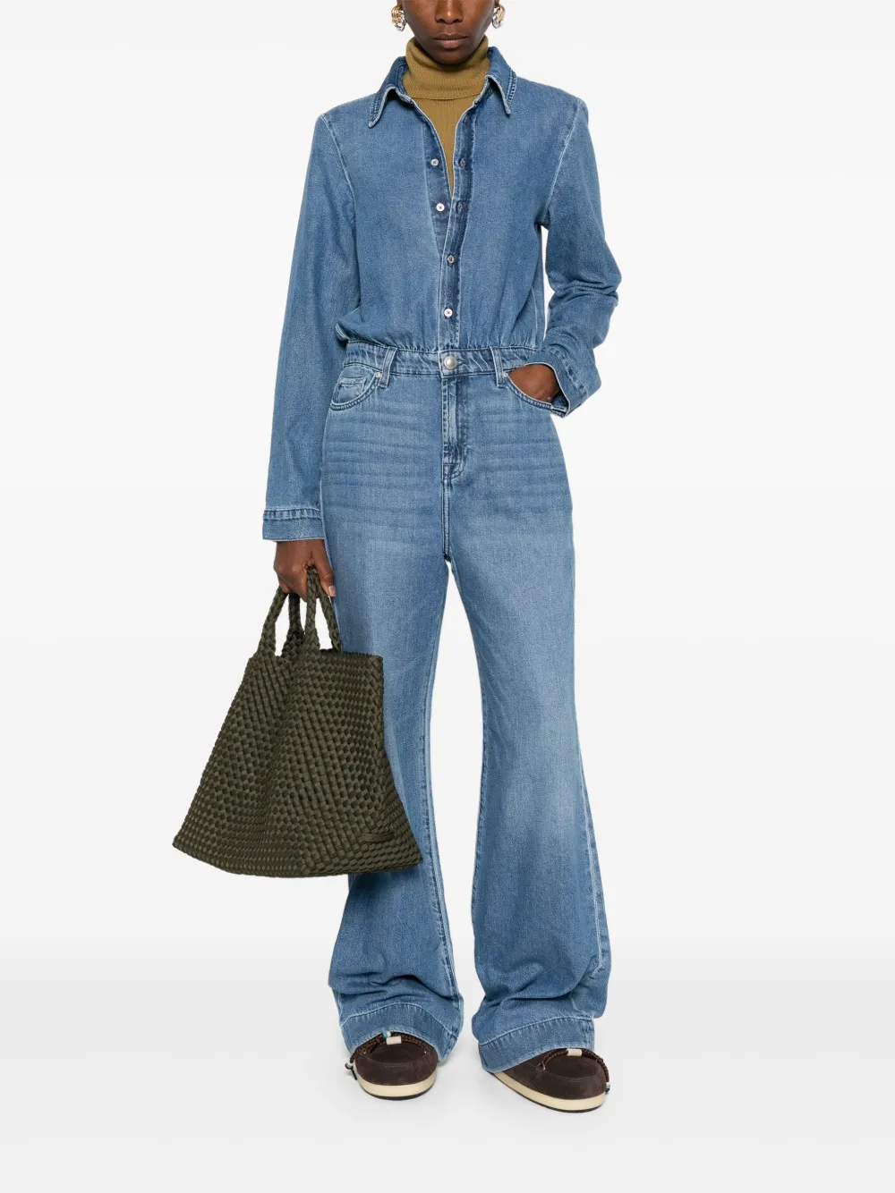 7 For All Mankind button-down flared jumpsuit | Jumpsuits largos | Image 2