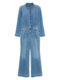 7 For All Mankind button-down flared jumpsuit - Blue
