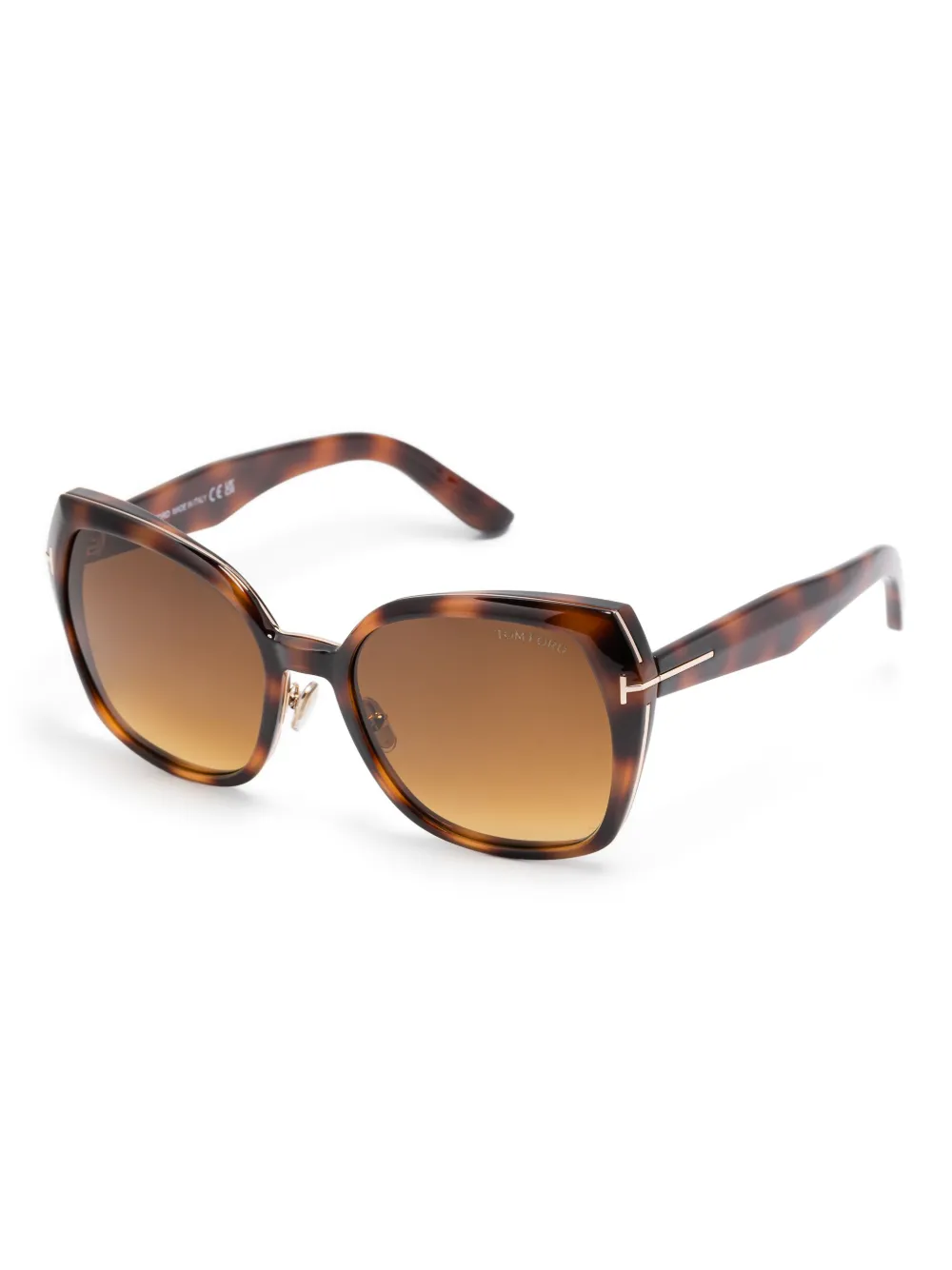 TOM FORD Eyewear Plum zonnebril Bruin