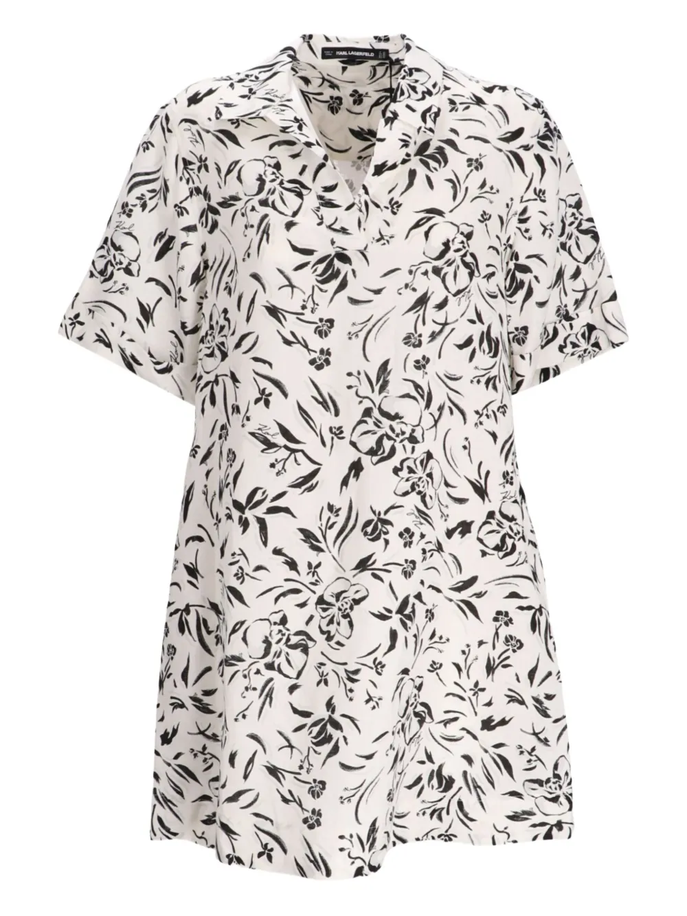 Karl Lagerfeld Mini-jurk met bloemenprint Wit