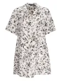 Karl Lagerfeld floral-print mini dress - White