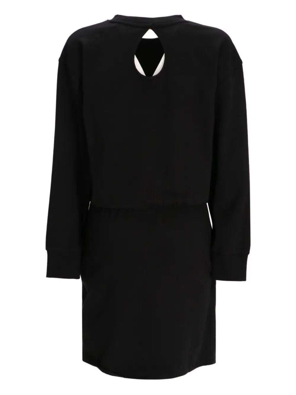 BOSS Katoenen sweaterjurk Zwart