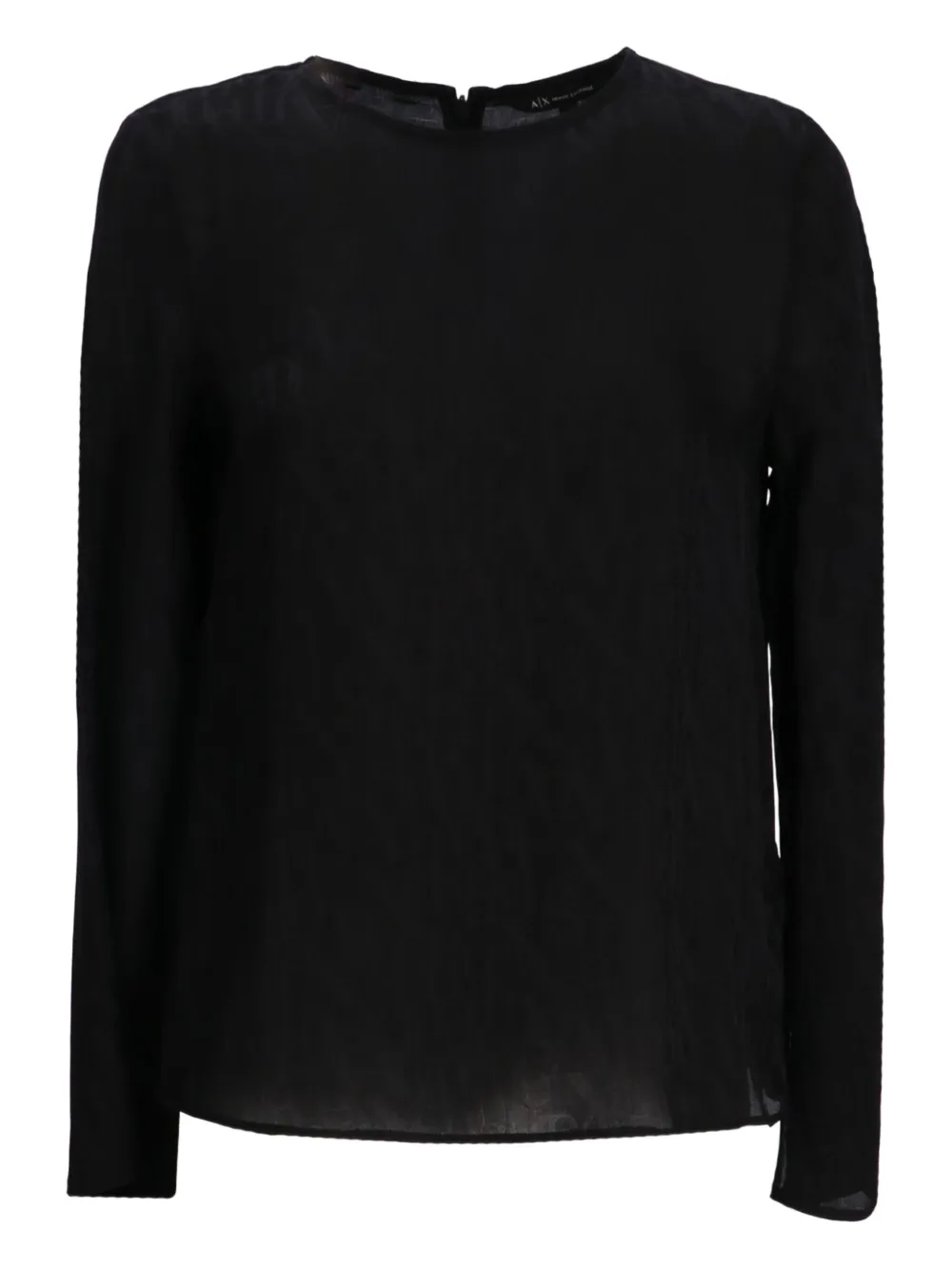 Armani Exchange Doorzichtige blouse Zwart