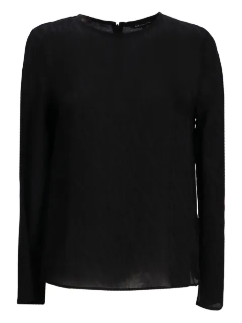 Armani Exchange 半透明长袖罩衫