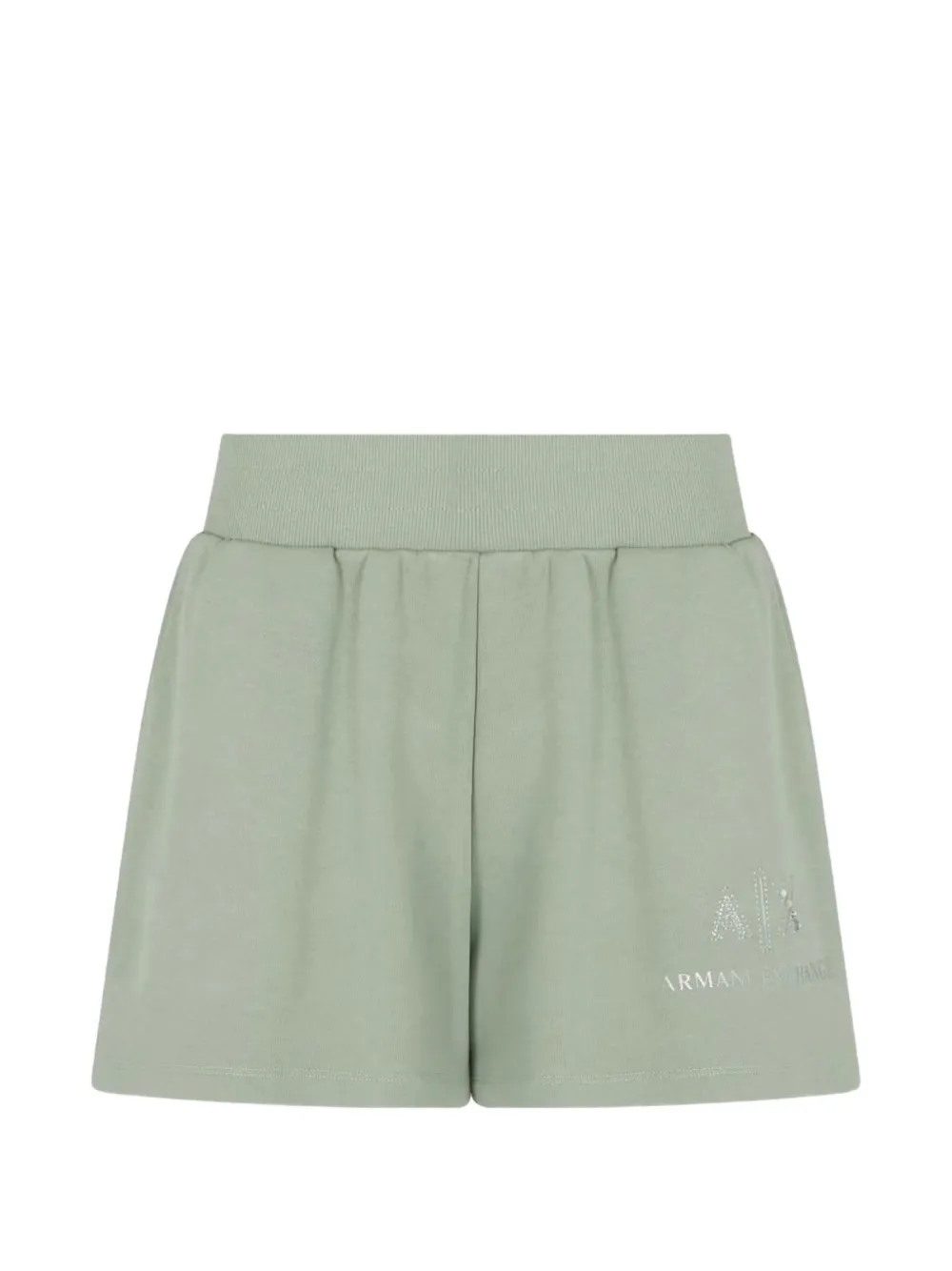 Armani Exchange Shorts con ricamo - Verde