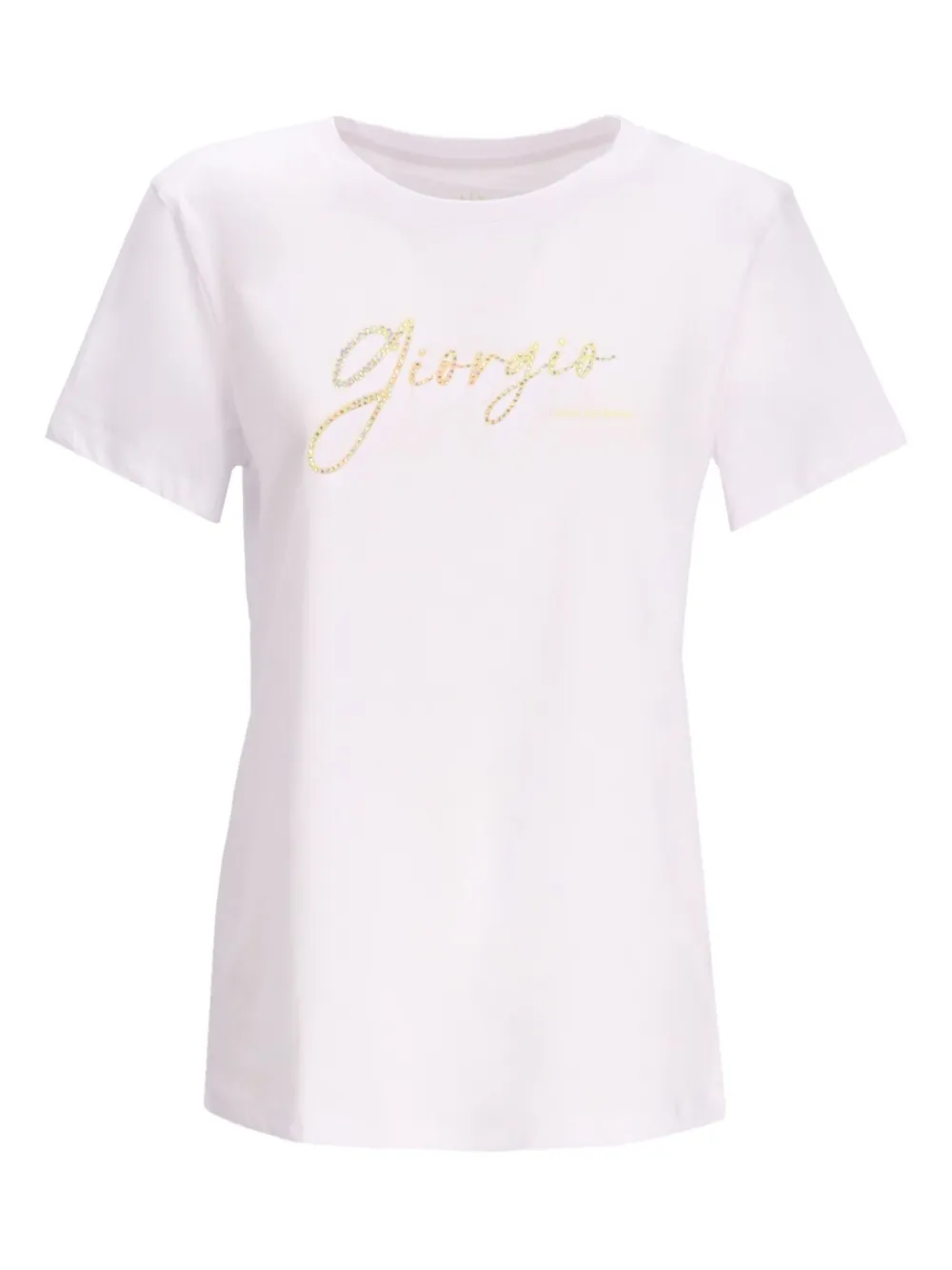 Armani Exchange T-shirt verfraaid met logo Wit