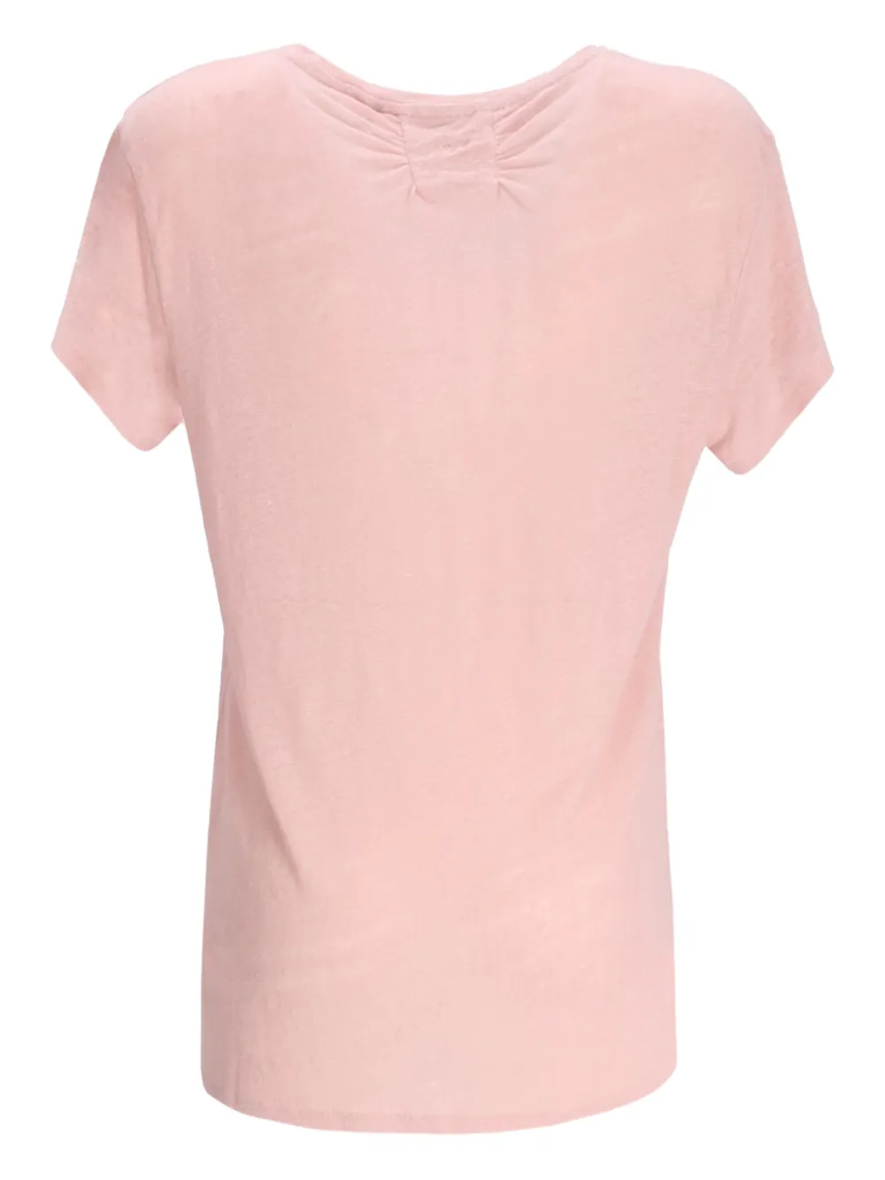 BOSS Linnen T-shirt Roze