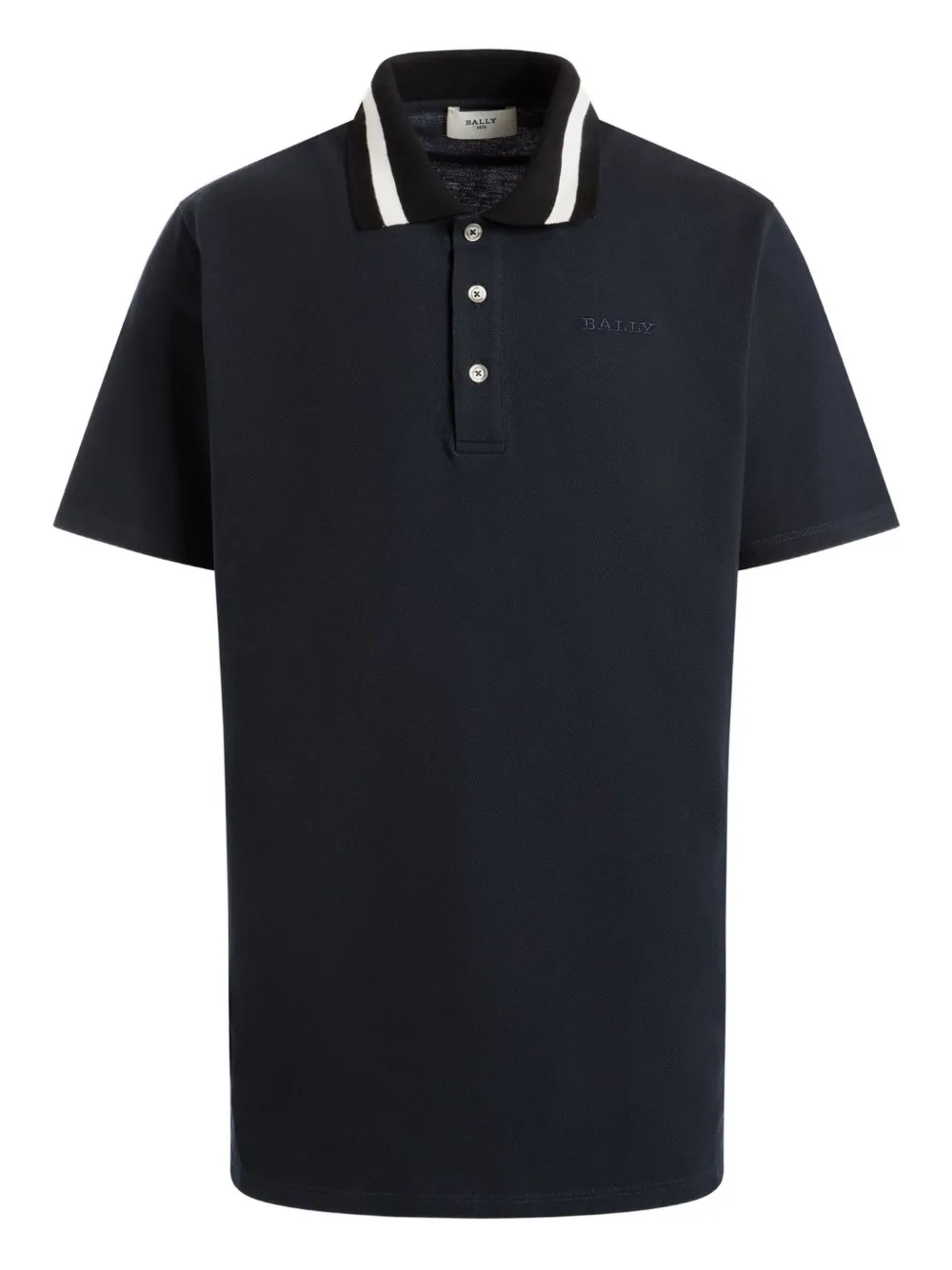 Bally Poloshirt met geborduurd logo Blauw