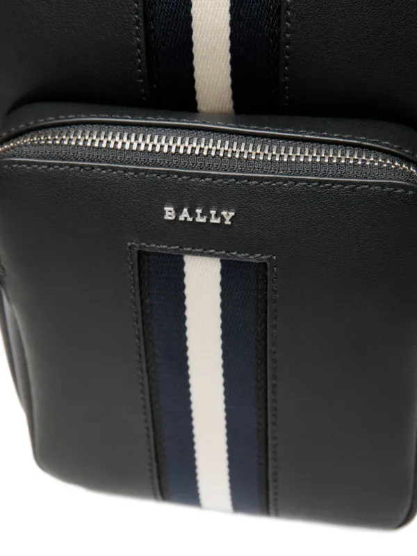 Bally Sling Leather Backpack | Black | FARFETCH NO