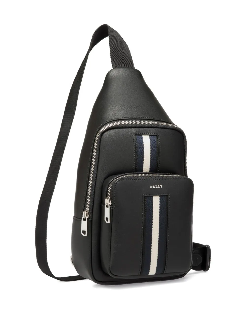 Bally Sling leren rugzak Zwart