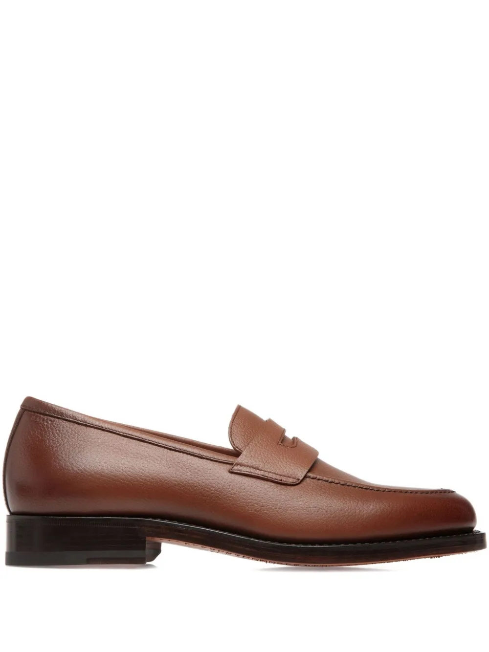Bally leather penny loafers Brown