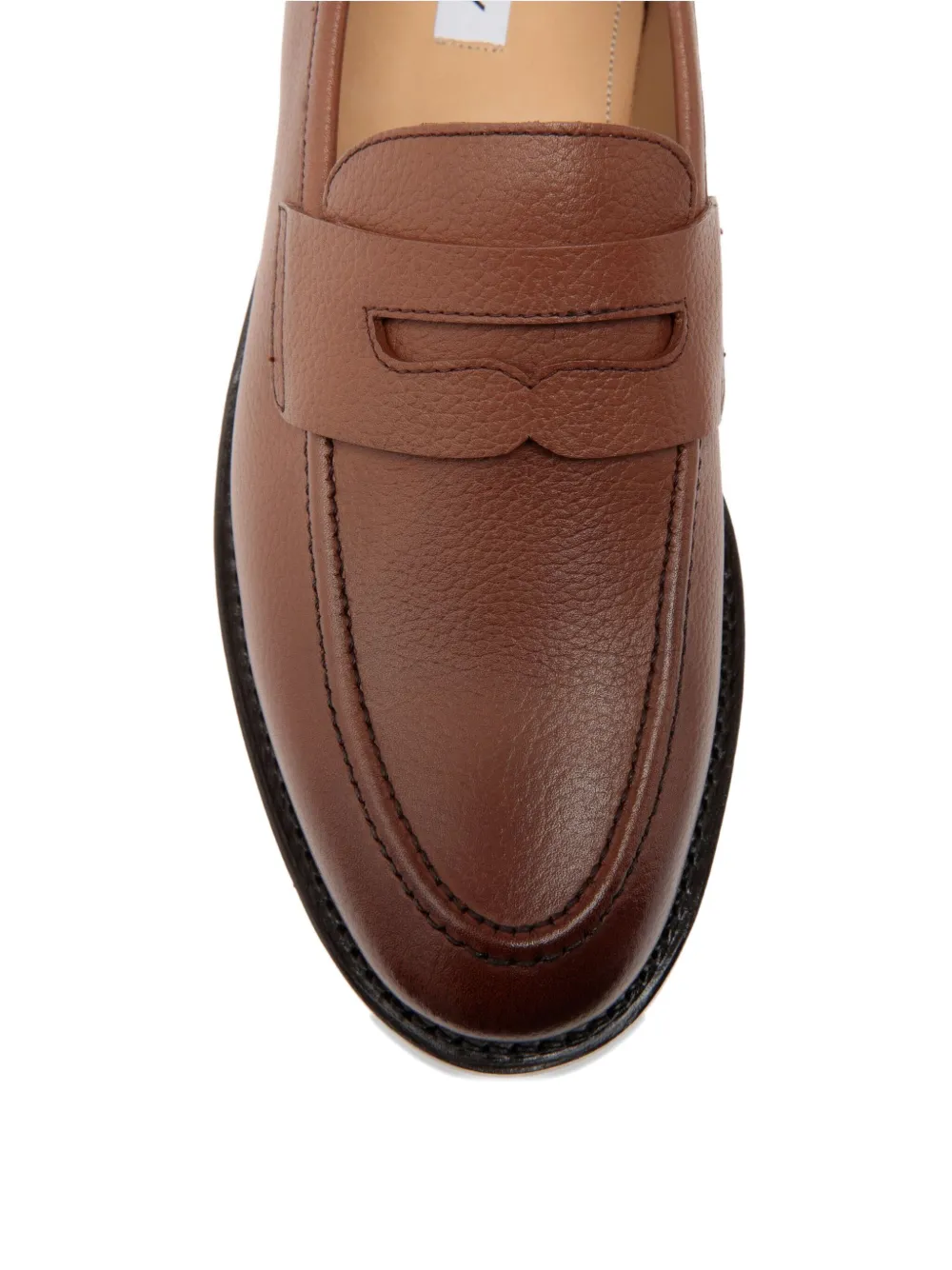 Bally leather penny loafers Brown