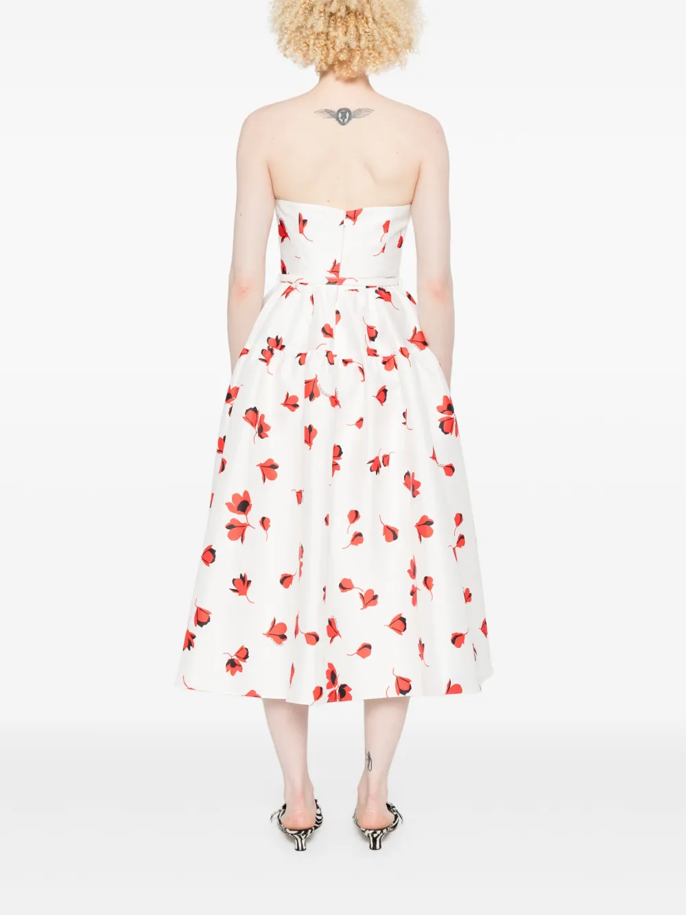 Self-portrait Floral-print Taffeta Dress