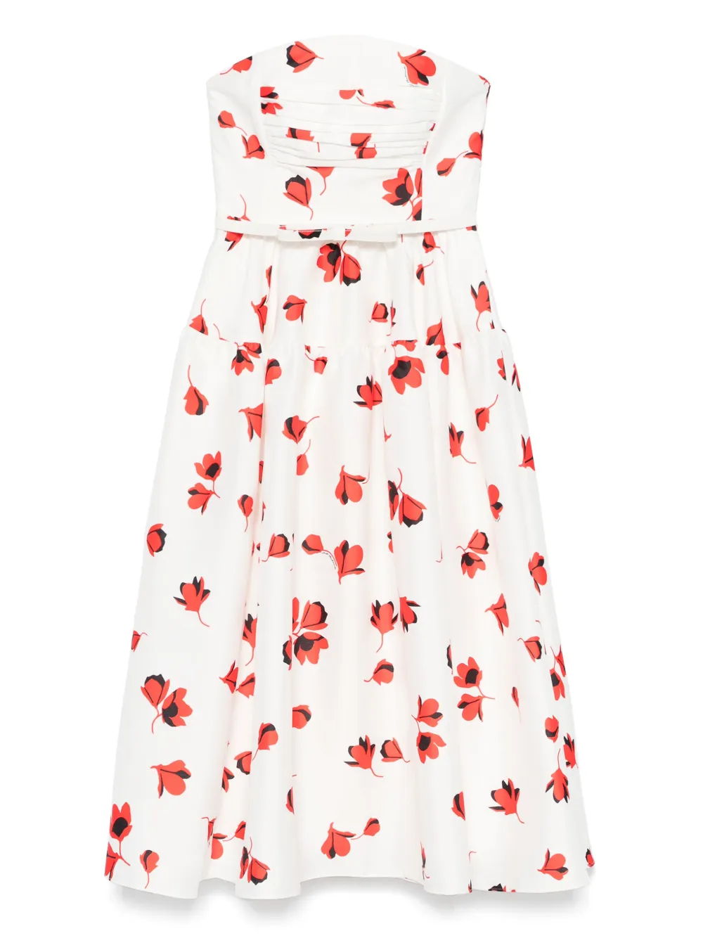 Self-portrait Floral-print Taffeta Dress