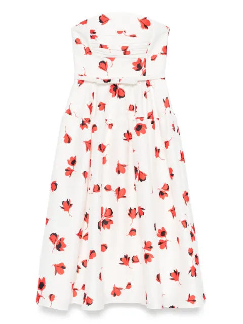 Self-Portrait floral-print taffeta dress