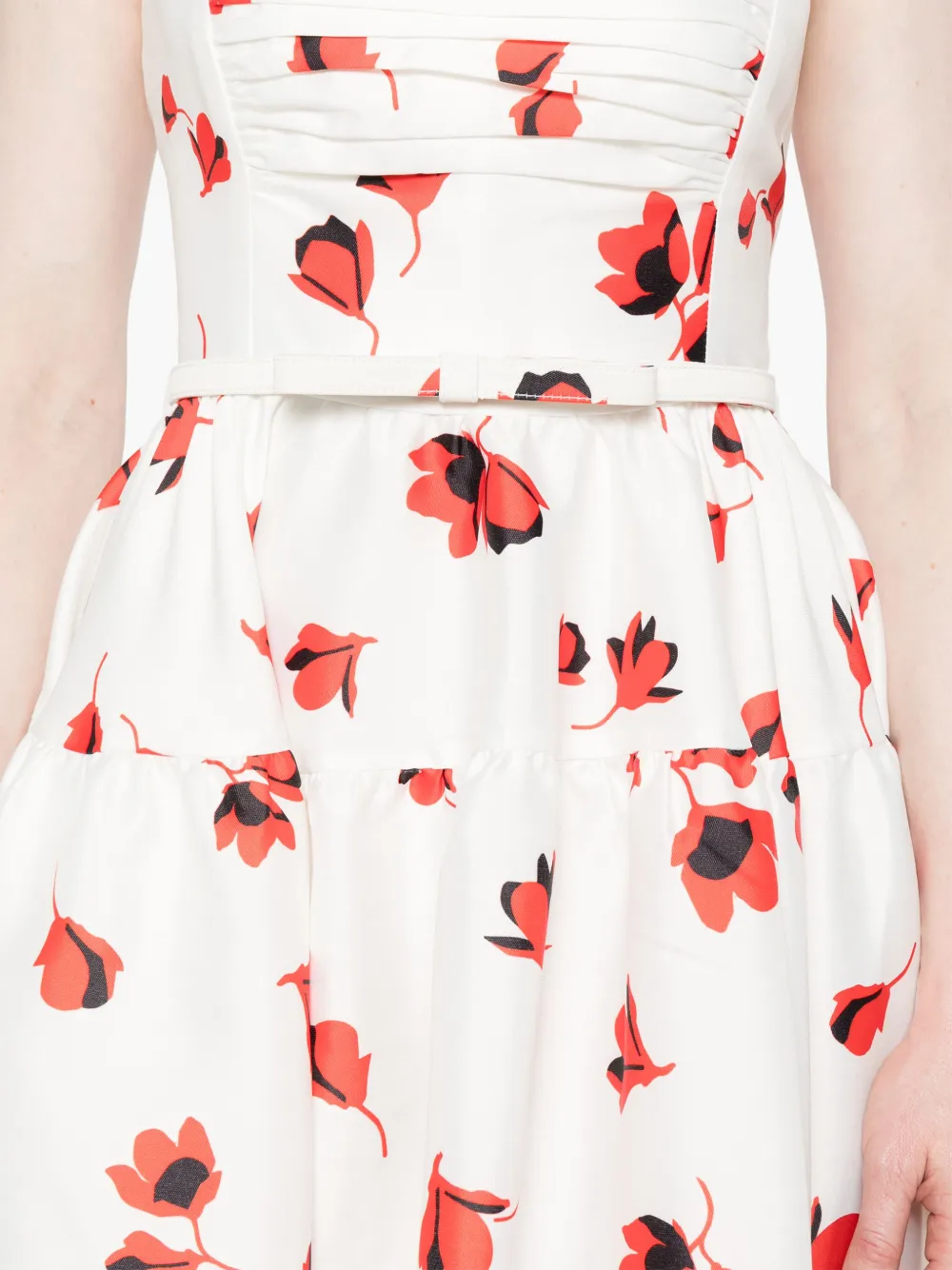 Self-portrait Floral-print Taffeta Dress