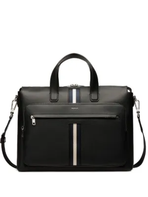 BALLY 黒 レザー ビジネスバッグ ストライプ 楽天市場】BALLY バリー ブリーフケース MIKES メンズ ビジネスバッグ