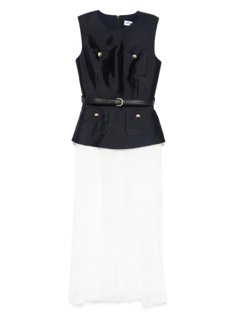 Self-Portrait taffeta midi dress