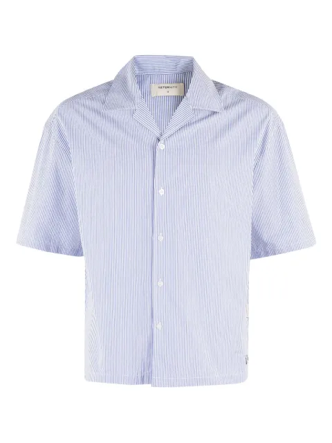 RETERNITY striped short-sleeve shirt