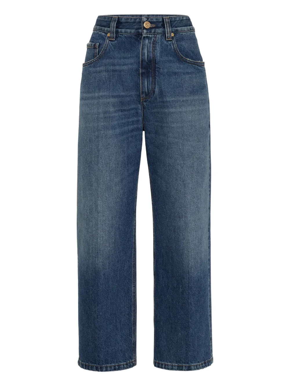 Brunello Cucinelli Cropped jeans Blauw