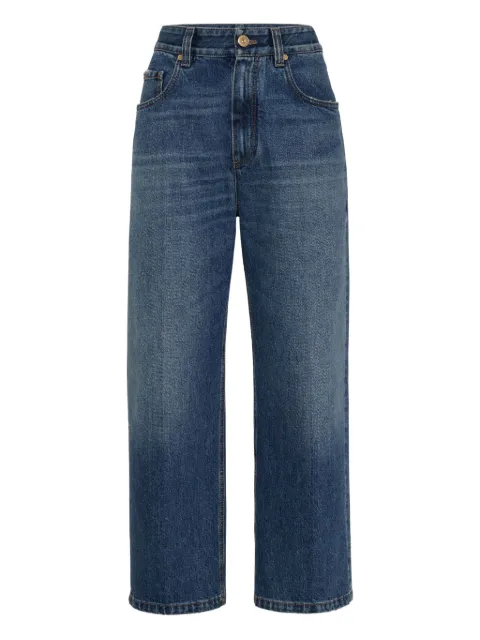 Brunello Cucinelli jeans capri con bolsillos