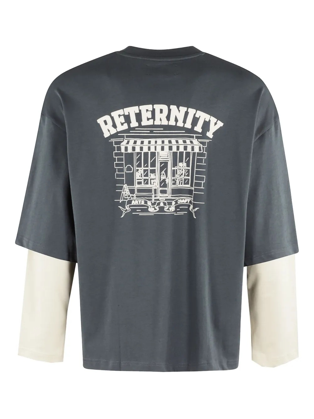 RETERNITY graphic-print T-shirt - Grijs