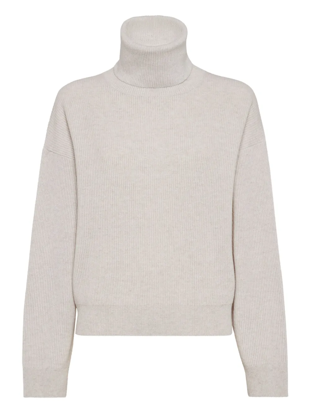 Brunello Cucinelli Geribbelde coltrui Beige