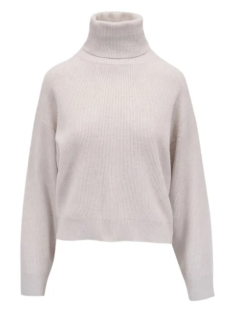 Brunello Cucinelli turtleneck ribbed sweater