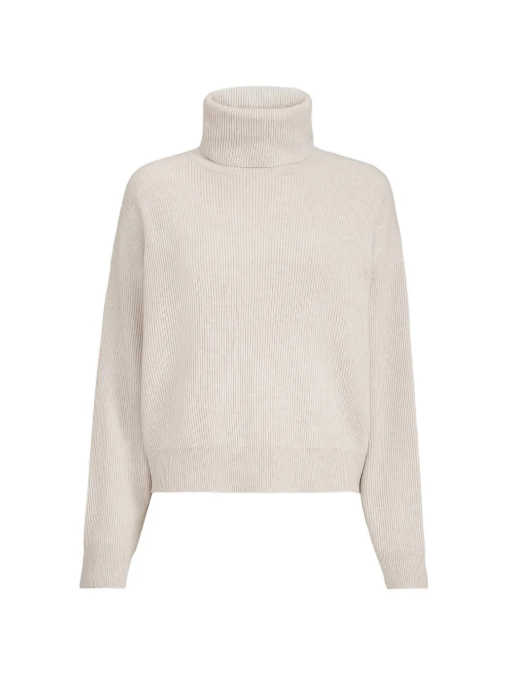 Brunello Cucinelli turtleneck ribbed sweater - Neutrals