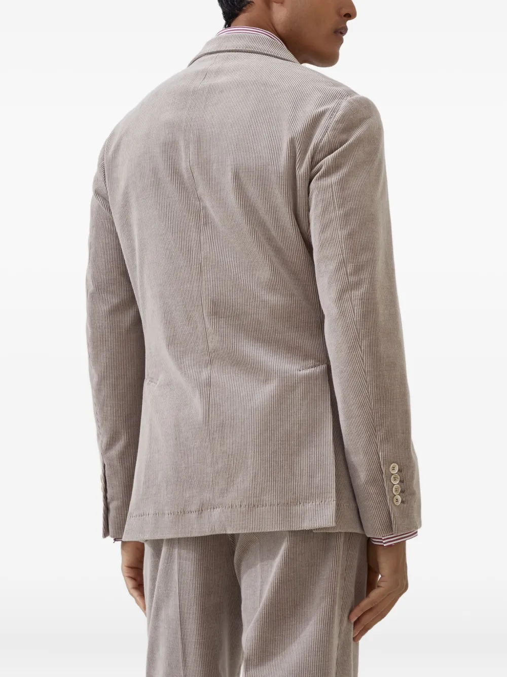 Brunello Cucinelli Ribfluwen blazer Bruin