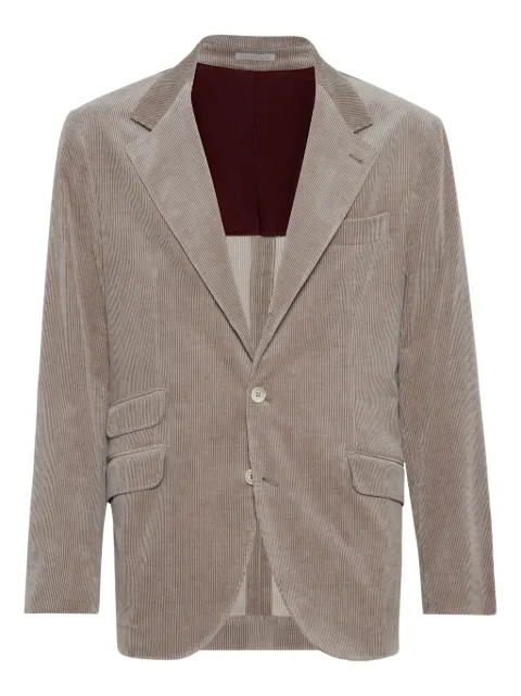 Brunello Cucinelli blazer en velours côtelé