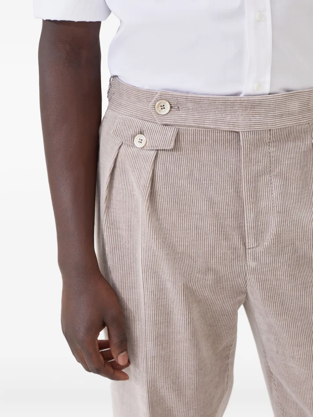 Brunello Cucinelli Geruite broek Beige