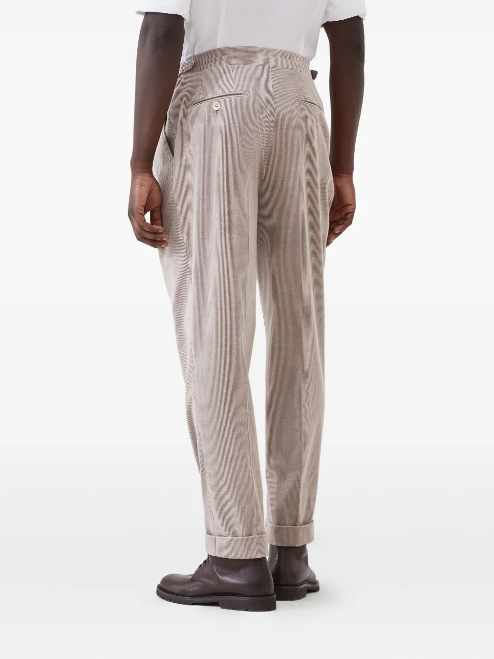 Brunello Cucinelli Geruite broek Beige