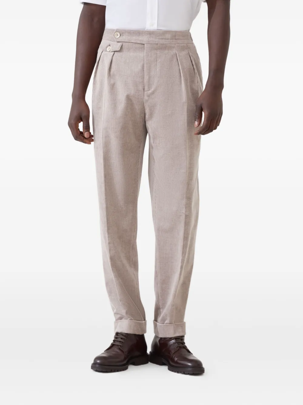 Brunello Cucinelli Geruite broek Beige