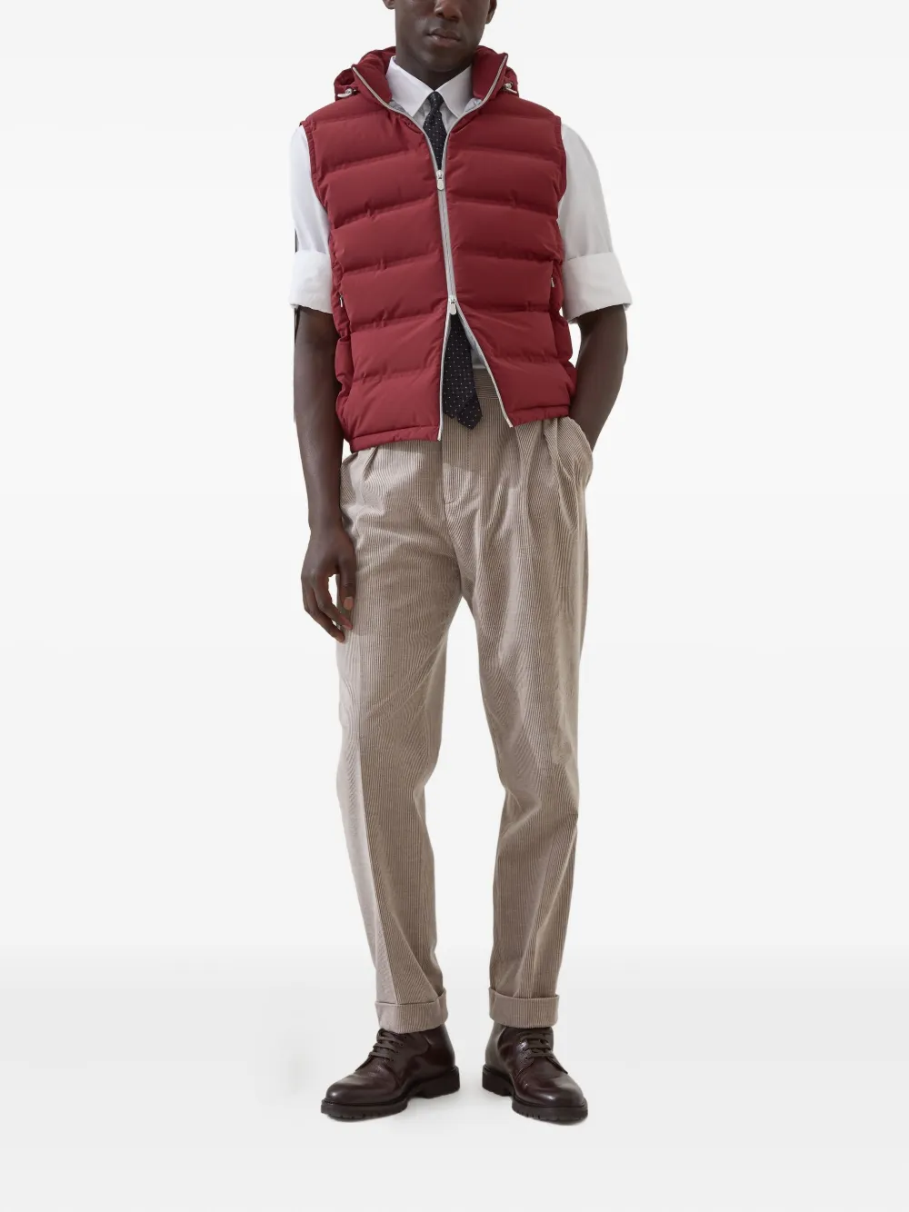 Brunello Cucinelli Geruite broek - Beige
