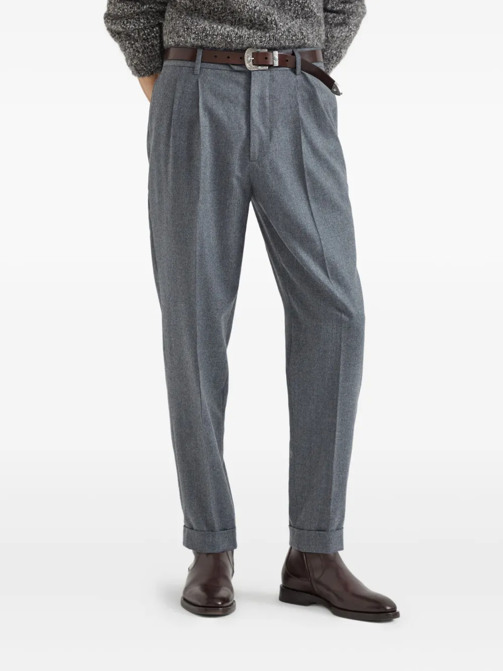 Brunello Cucinelli Plooibroek Grijs
