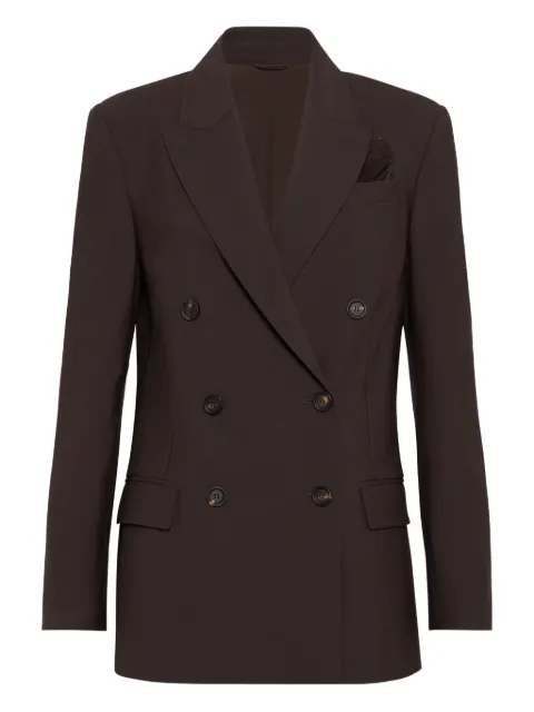 Brunello Cucinelli بليزر مفصل بصفي أزرار