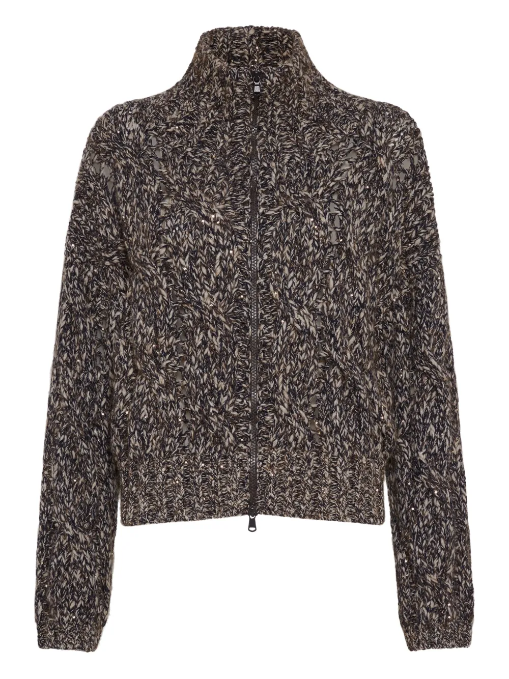 Brunello Cucinelli Dazzling chiné vest Beige