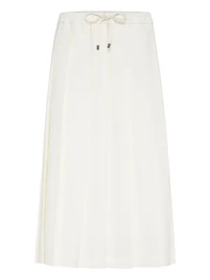 スカート BRUNELLO CUCINELLI Women Skirts M0F79G3812C600 White Women's elegant and casual skirts | Brunello Cucinelli