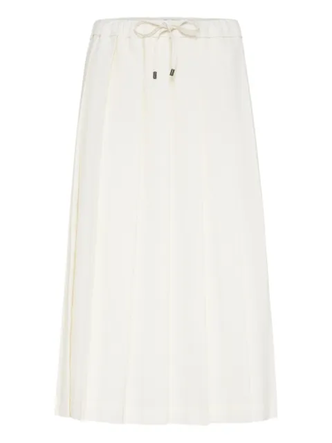 Brunello Cucinelli pleated midi skirt