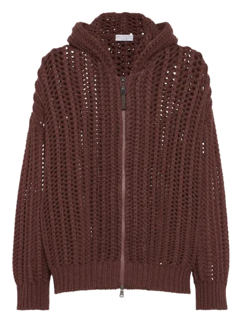 Brunello Cucinelli Cardigan in maglia traforata