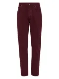 Brunello Cucinelli logo-patch jeans - Red
