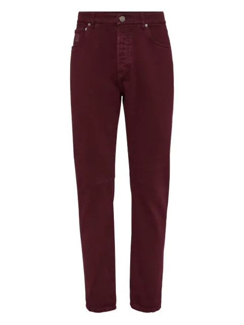Brunello Cucinelli logo-patch jeans