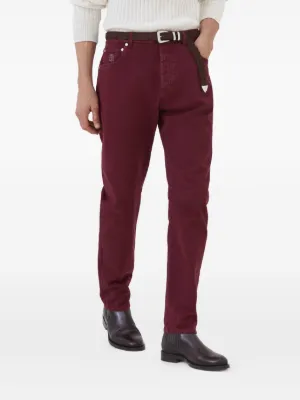 【美品】ブルネロクチネリ モニーレ シャイニータブ付き バギーデニムパンツ BRUNELLO CUCINELLI ブルネロクチネリ 【国内正規】MH188P5664