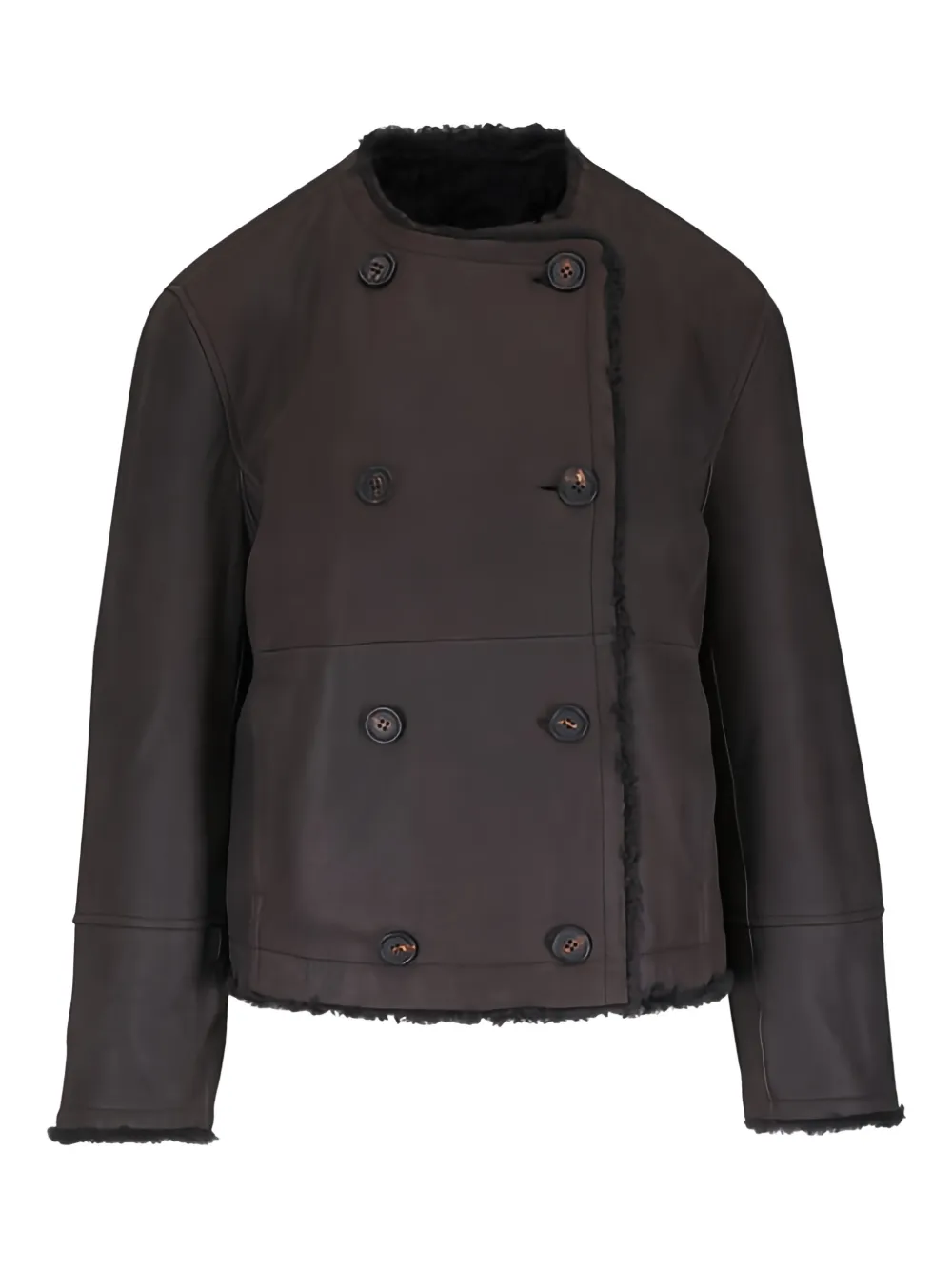  Brunello Cucinelli Double-breasted Jacket - Brown 