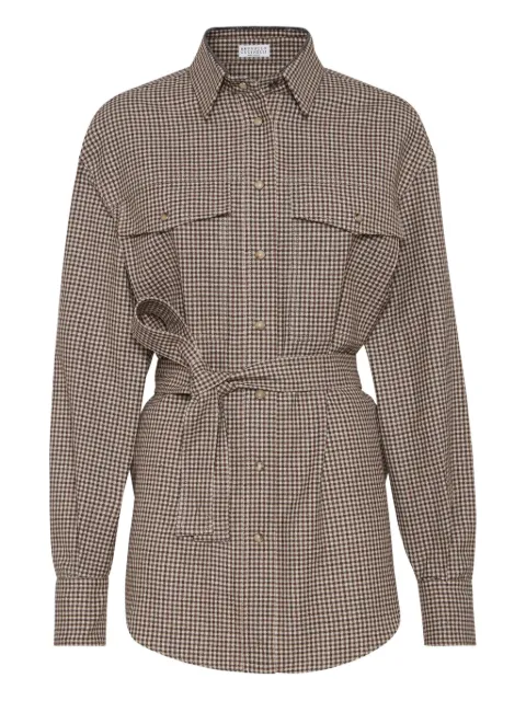 Brunello Cucinelli checked shirt
