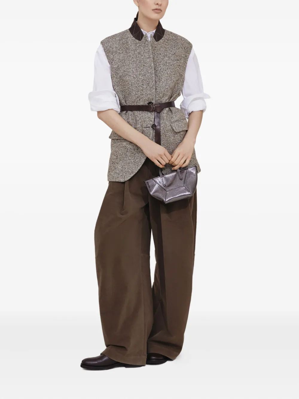 Brunello Cucinelli Ebony broek Bruin