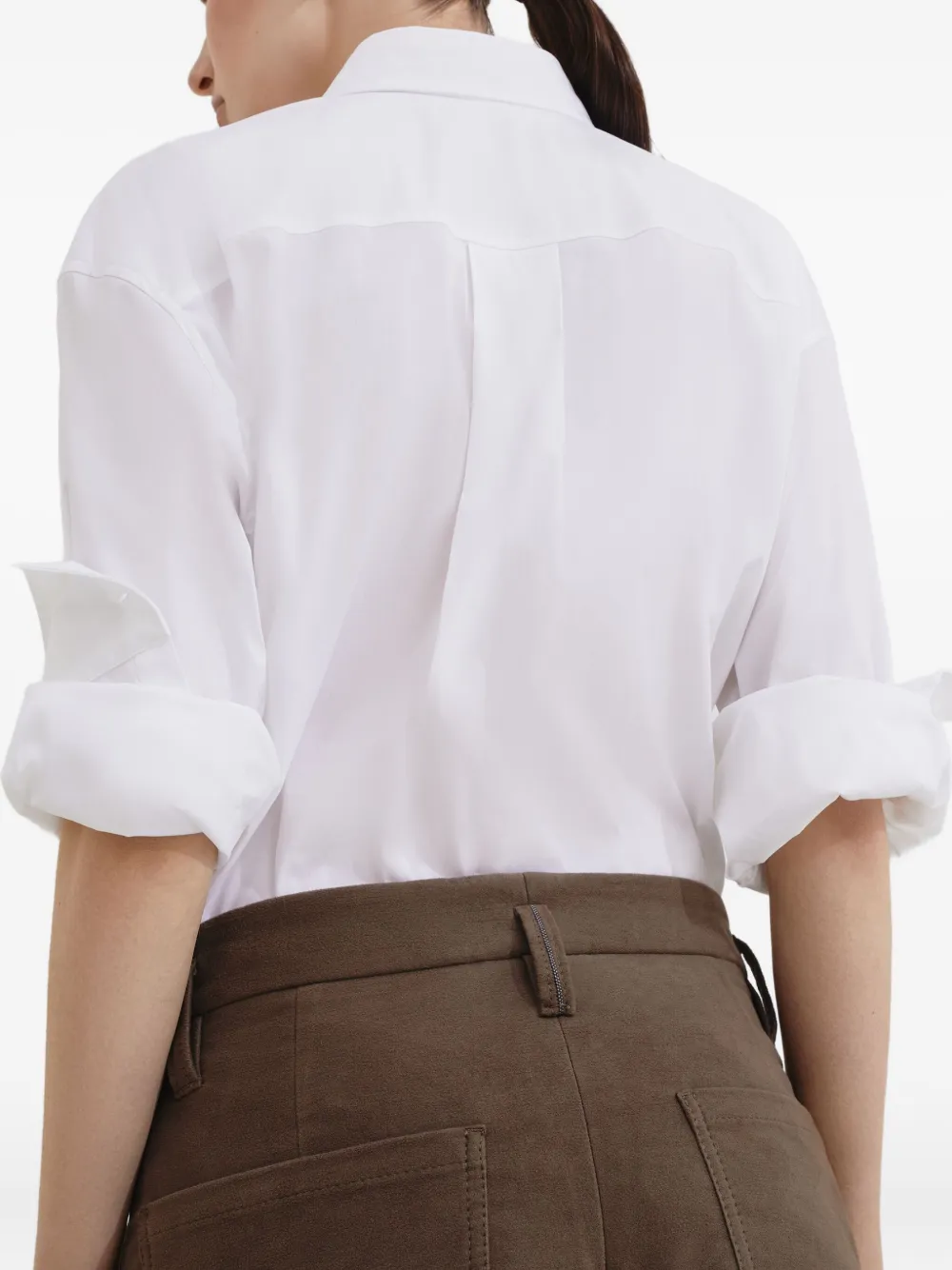Brunello Cucinelli Ebony broek Bruin