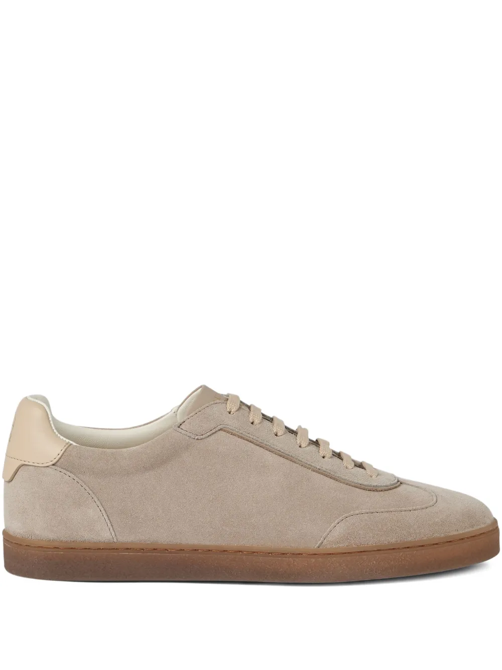 Brunello Cucinelli suede low-top sneakers Brown