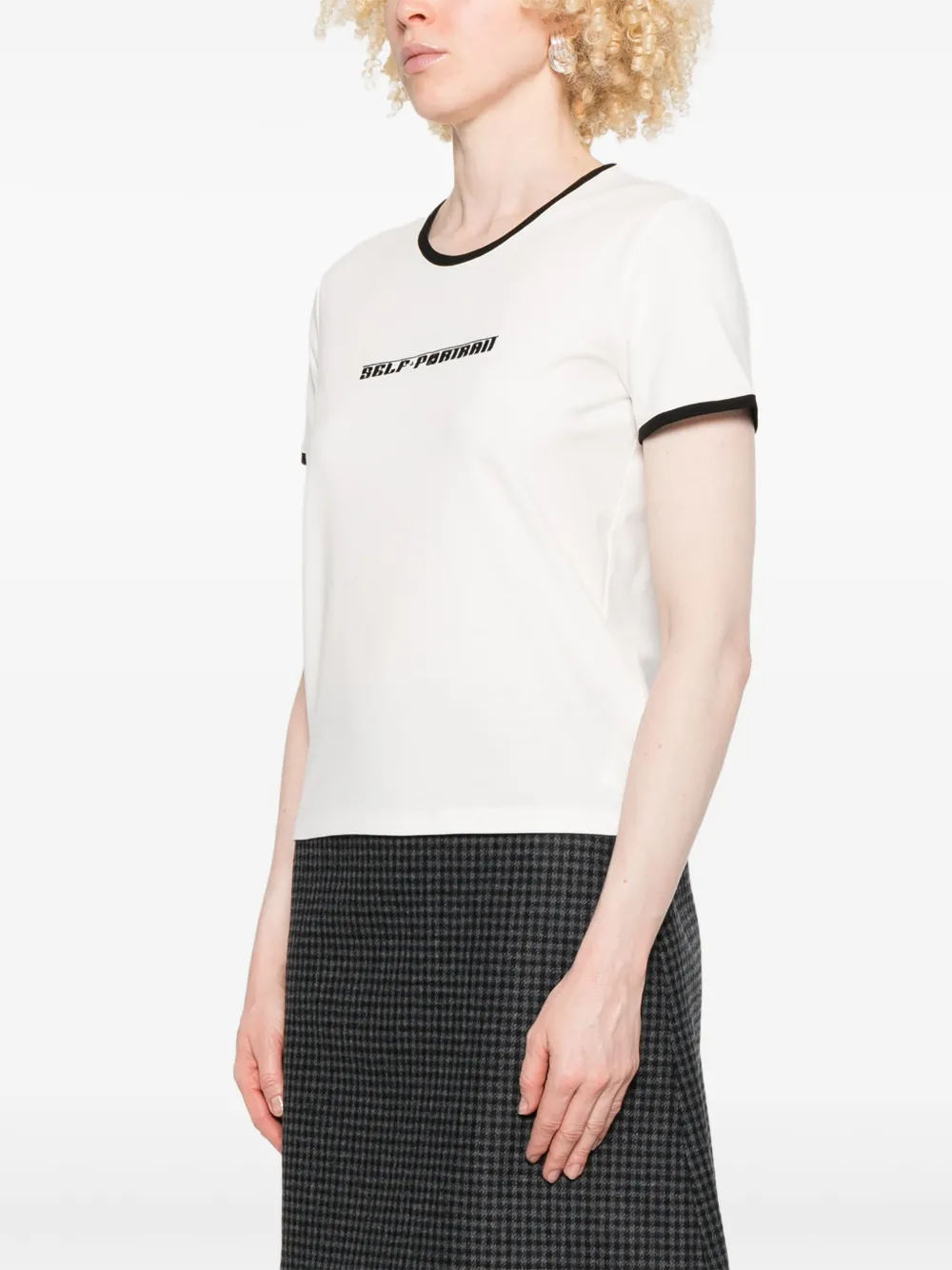Self-Portrait Jersey T-shirt Wit
